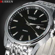 Load image into Gallery viewer, Mens Watches Top Brand Luxury Curren Men Full Stainless Steel Analog Date Quartz Casual Watch Wristwatches Relogio Masculino