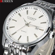 Load image into Gallery viewer, Mens Watches Top Brand Luxury Curren Men Full Stainless Steel Analog Date Quartz Casual Watch Wristwatches Relogio Masculino